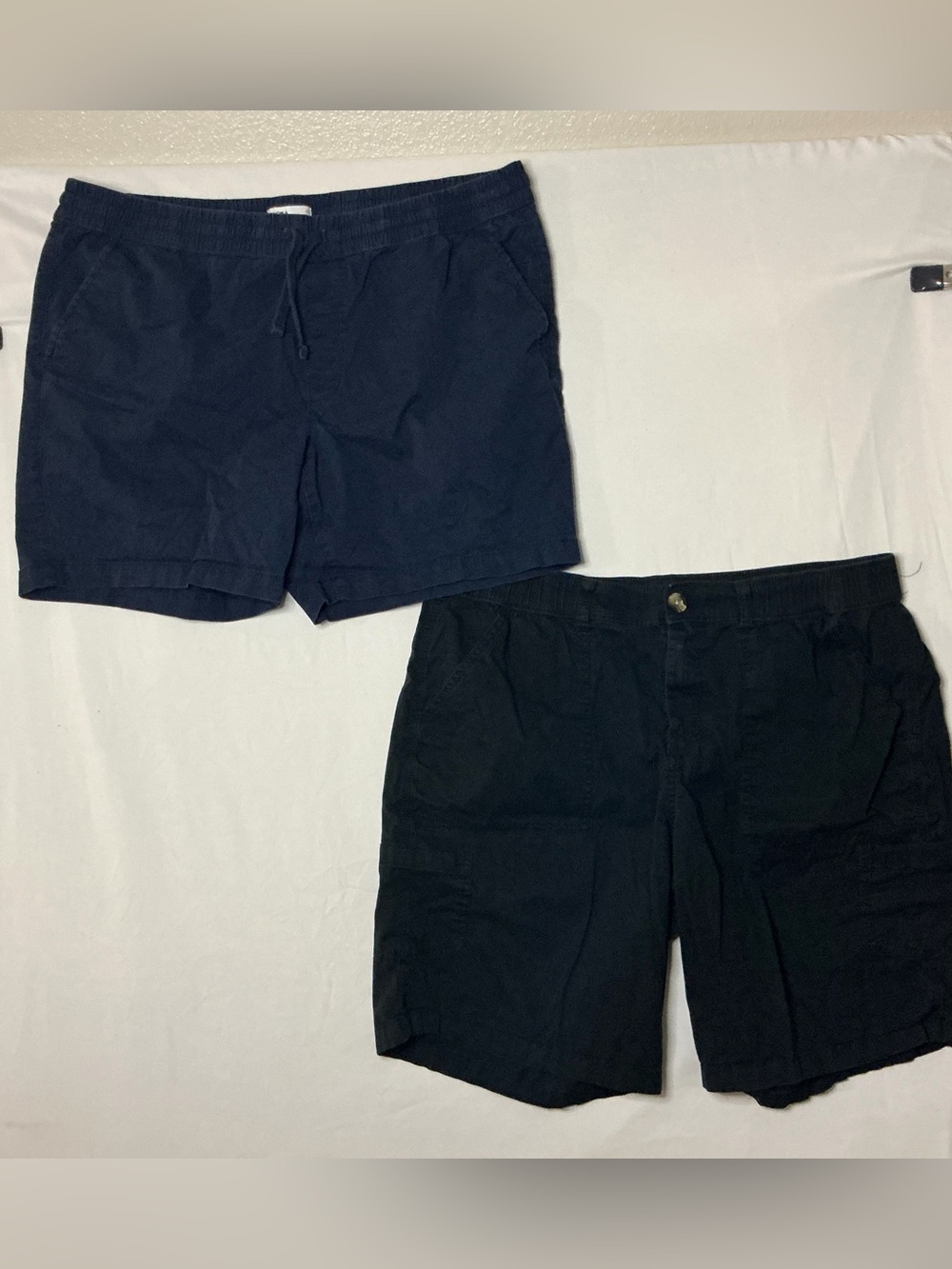 Sonoma Navy Elastic-Waist Hybrid Shorts